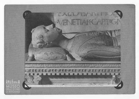 Dettaglio del monumento funebre di Medea Colleoni
