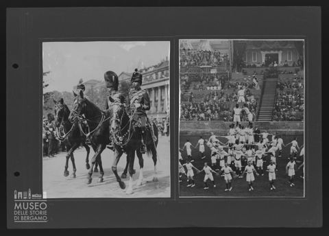 Famiglia reale inglese durante due manifestazioni