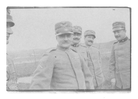 Ritratto del generale Fara ed altri militari