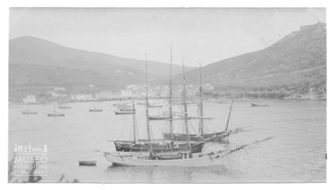 Veduta di barche a vela