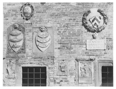 Dettaglio architettonico del Palazzo Pretorio di Certaldo