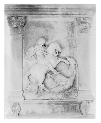 Bassorilievo raffigurante San Giorgio e il Drago