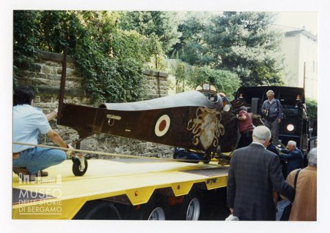 Ansaldo A1 Balilla - aereo di Antonio Locatelli. Trasporto a Torino per restauro.