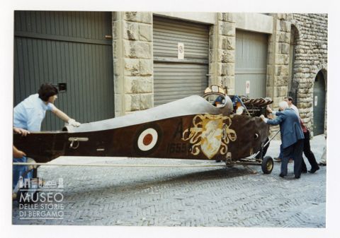 Ansaldo A1 Balilla - aereo di Antonio Locatelli. Trasporto a Torino per restauro.