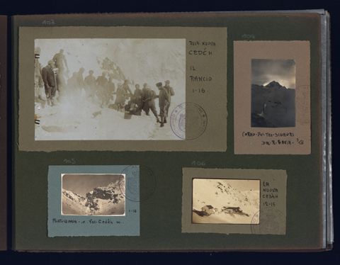 Ritratti di Alpini e vedute di montagna
