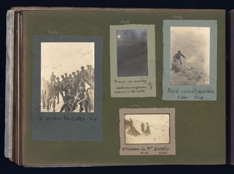 Ritratti di Alpini e vedute di montagna