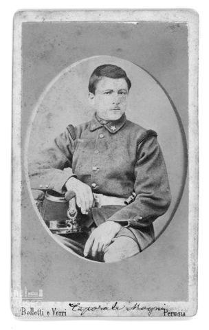 Ritratto del caporale Magni in uniforme