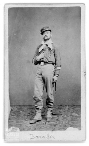 Ritratto di Baratta (?) in uniforme dei garibaldini