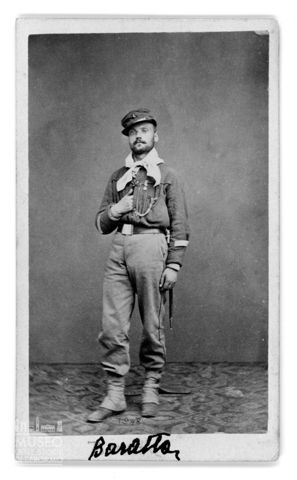 Ritratto di Baratta (?) in uniforme dei garibaldini