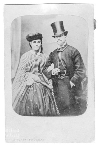 Ritratto di Stefano Canzio e Teresita Garibaldi