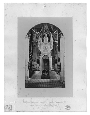 Catafalco eretto nella Basilica di S Maria Maggiore