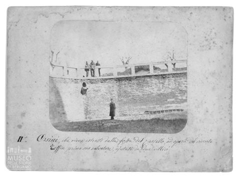 Ritratto di Felice Orsini estratto dalla fossa del castello di San Giorgio di Mantova