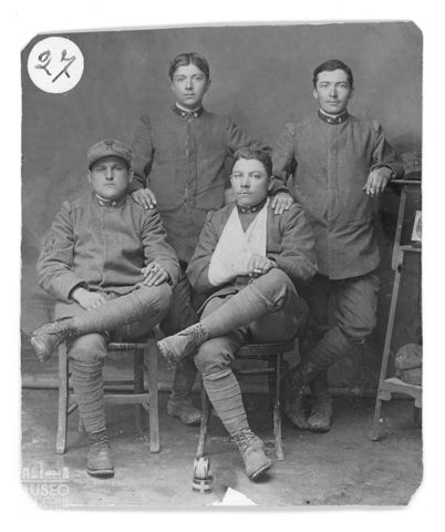 Ritratto di un gruppo di soldati