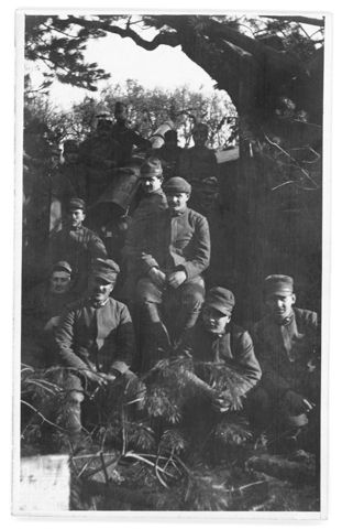 Ritratto di un gruppo di soldati