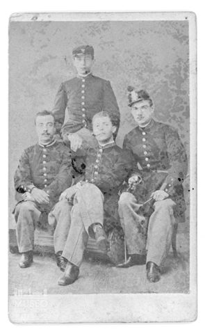 Gruppo di militari: Bontempelli, Tounson, Pesenti e Finardi