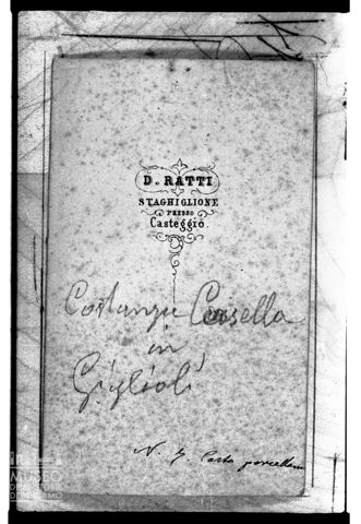 Retro di una carta da visita