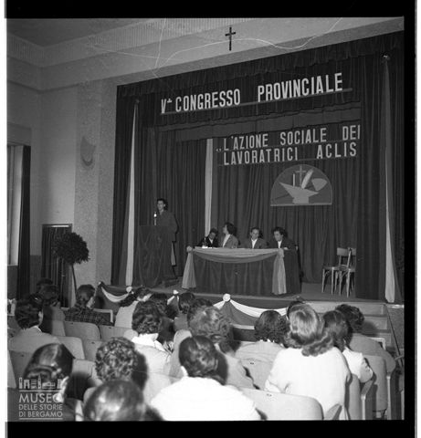 Acli - V Congresso provinciale delle donne cattoliche - Il palco