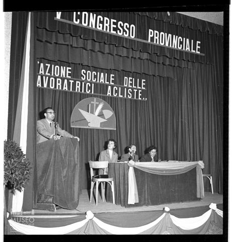 Acli - V Congresso provinciale delle donne cattoliche - Il palco