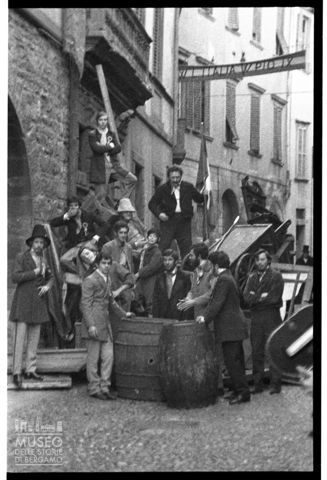 Riprese cinematografiche di Le cinque giornate di Milano girate in Città Alta