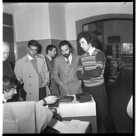 Visita di Thoeni Gustavo alla sede de L'Eco di Bergamo