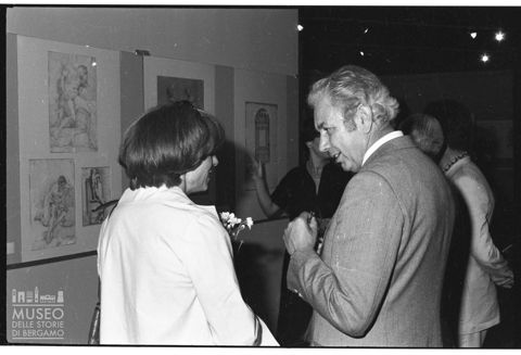 L'inaugurazione della mostra dei Fantoni a Bergamo
