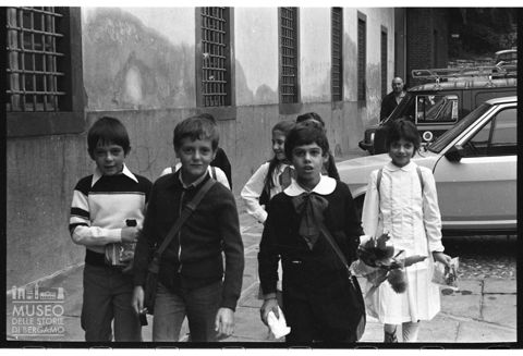 Primo giorno di scuola a Bergamo