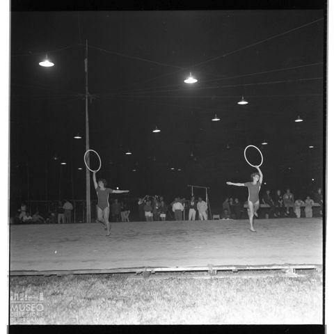Competizione di ginnastica ritmica al Parco Suardi