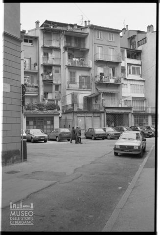Veduta su via San Lazzaro a Bergamo