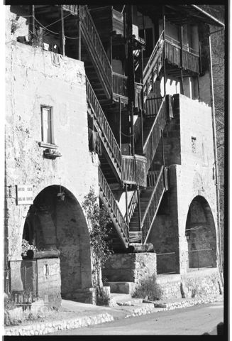 Particolare delle scale di Casa Bottagisi