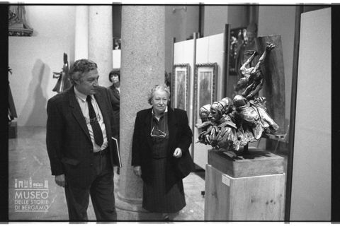 Ritratto di Floriano Bodini in occasione di una sua mostra al Museo del Duomo di Milano