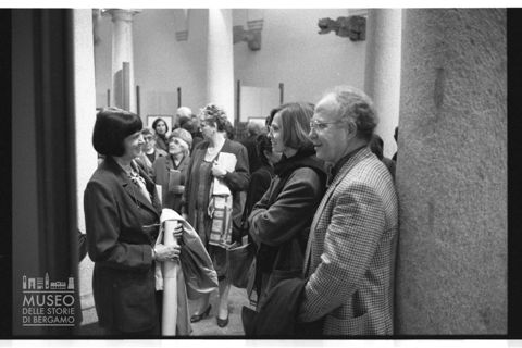 Ritratto di gruppo in occasione della mostra di Floriano Bodini al Museo del Duomo di Milano