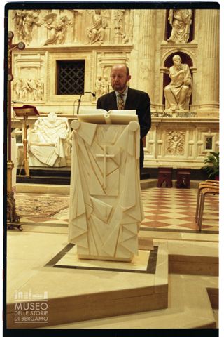 Ambone di Floriano Bodini per il Santuario della Santa Casa di Loreto