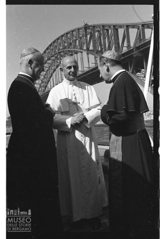 Conversazione tra Paolo VI, monsignor Giovanni Benelli e monsignor Gino Paro, a bordo di un'imbarcazione, a Sydney