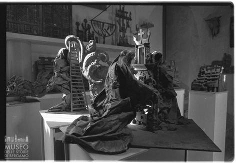 Studio di Sandro Angelini con sculture