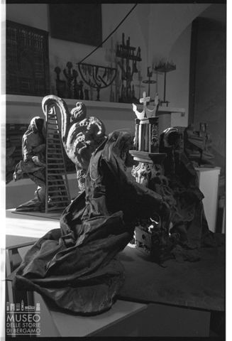 Studio di Sandro Angelini con sculture