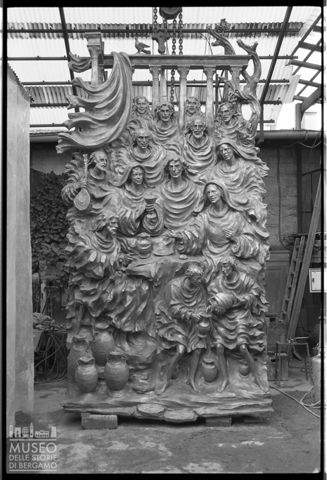 Scultura di Mario Rudelli alla Fonderia Artistica MAF