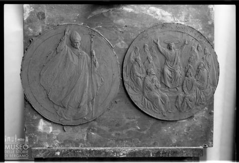 Matrici della medaglia di Enrico Manfrini per un viaggio di papa Giovanni Paolo II