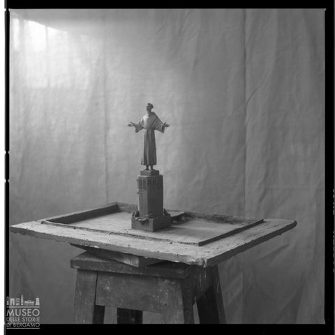 Bozzetto di statua di San Francesco di Enrico Manfrini