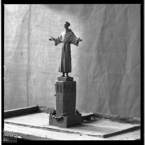 Bozzetto di statua di San Francesco di Enrico Manfrini