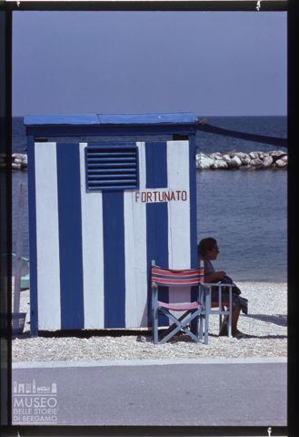 Cabina balneare sulla spiaggia di Civitanova Marche