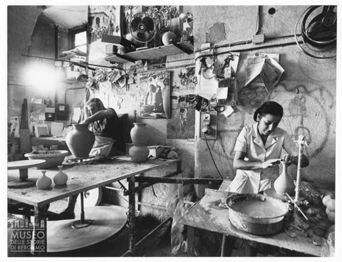 Laboratorio di produzione della ceramica ad Albisola