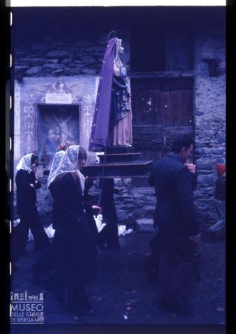 La processione del Venerdì Santo a Caspoggio in Valmalenco