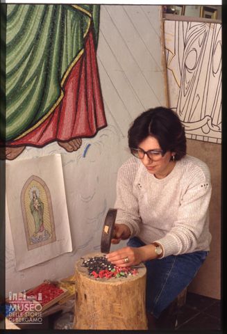 Laboratorio di mosaico a Monreale