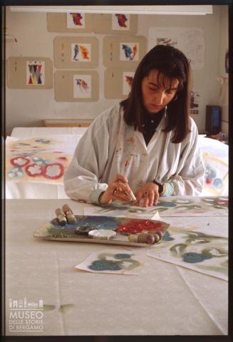 Laboratorio di decorazione di tessuti
