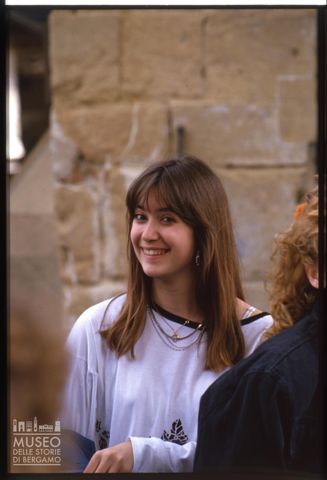 Ritratto di ragazza nei pressi di Ponte Vecchio a Firenze