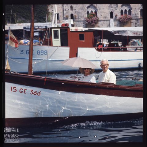 Imbarcazioni davanti all'Abbazia di San Fruttuoso