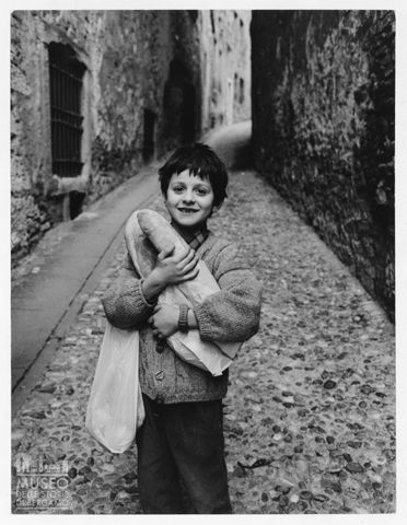 Ritratto di Andrea Merisio in via San Salvatore a Bergamo