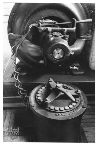 Particolare dei macchinari della centrale idroelettrica nel Villaggio Operaio di Crespi d'Adda