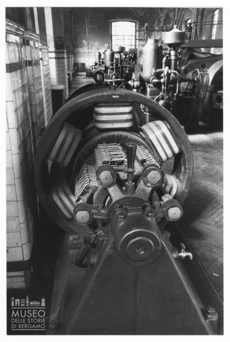 Particolare dei macchinari della centrale idroelettrica nel Villaggio Operaio di Crespi d'Adda