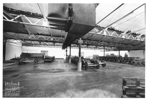 Un capannone del Cotonificio Benigno Crespi nel Villaggio Operaio di Crespi d'Adda